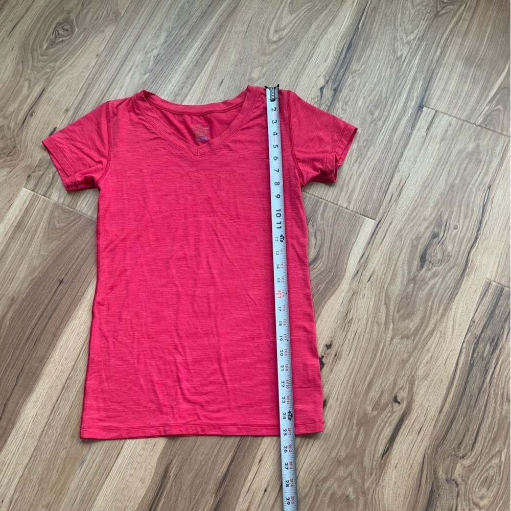 Tommie Copper Cool Copper Womens Active Wear Vneck Compression‎ Shirt Red Sz L - Picture 4 of 8